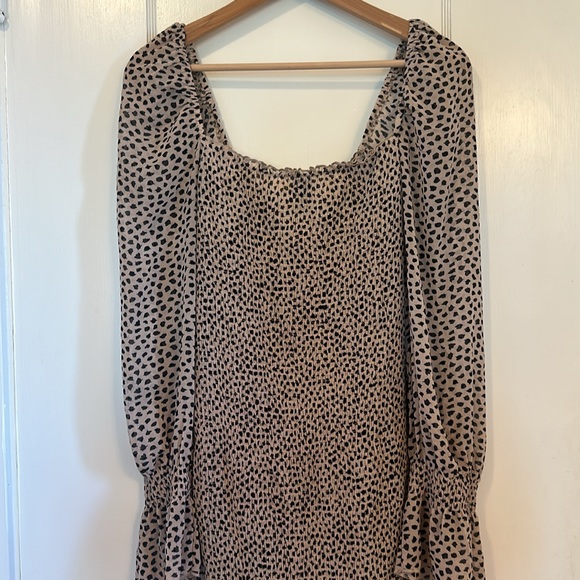 Princess Polly Animal Print Smocked Dress - US 10 - Picture 11 of 12